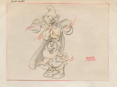 walt disney sketches of him