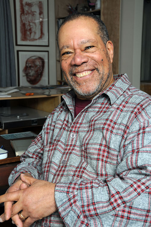 Jerry Pinkney in his studio.