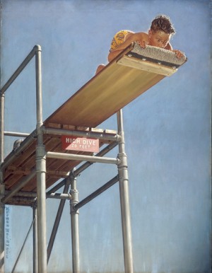 "Boy on a High Dive," Norman Rockwell, 1947
