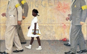 "Problem We All Live With," Norman Rockwell, 1963