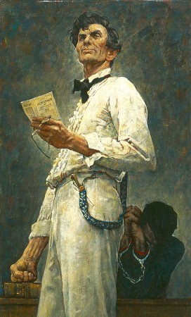 "Lincoln for the Defense," Norman Rockwell, 1961.