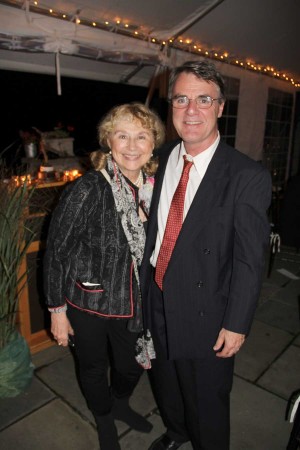 David Macaulay, Norman Rockwell Museum's 2011-2012 Artist Laureate; with Barbara Nessim, the Museum's inaugural Laureate, at the awards dinner on September24, 2011. Photo by Norman Rockwell Museum. All rights reserved.
