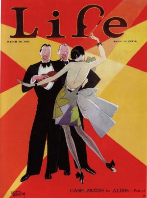 "Life" magazine cover illustration by Russell Patterson (1896-1977), March 10, 1927. All rights reserved. Courtesy S. Jaleen Grove.