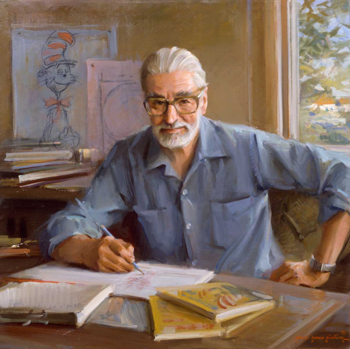 Portrait of Theodore Geisel (“Dr. Seuss”), Everett Raymond Kinstler