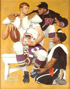 "The Recruit," Norman Rockwell. 1966. Casein, oil and acrylic on canvas. Story Illustration for "Look," September 20, 1966. Norman Rockwell Museum Collections. ©NRELC: Niles, IL.