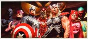 Alex Ross, "Avengers Assemble," 2010, courtesy of the artist, AVENGERS, ™ & © 2012 Marvel and Subs.
