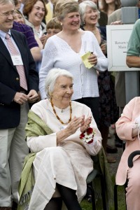  Norma Greer Ogden, founder of The Old Corner House, celebrates at Norman Rockwell Museum's 40th anniversary celebration, June 9, 2009. Photo by Sarah Edwards. ©Norman Rockwell Museum. All rights reserved.