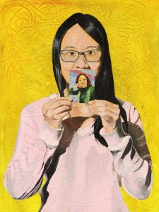 San-Yung Hung, "Mom and I," 2013. Miss Hall’s School. Acrylic. 12” x 16”. ©San-Yung Hung. All rights reserved. 