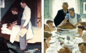 Norman Rockwell (1894-1978), "Freedom From Fear" and "Freedom From Want," 1943