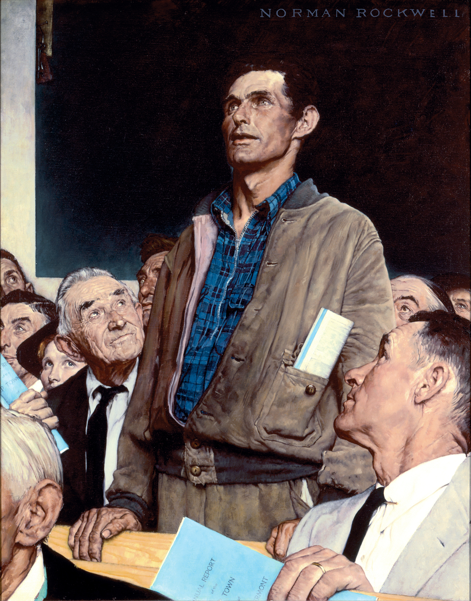 Image result for freedom of speech norman rockwell
