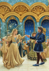 Illustration from “The Twelve Dancing Princesses” by Ruth Sanderson, 1990. ©Ruth Sanderson. All rights reserved.