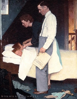 Norman Rockwell (1894-1978), "Freedom From Fear," 1943