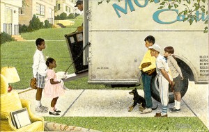 Norman Rockwell (1894-1978), "New Kids in the Neighborhood," 1967