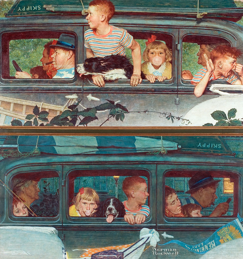 Going and Coming - Art of Norman Rockwell