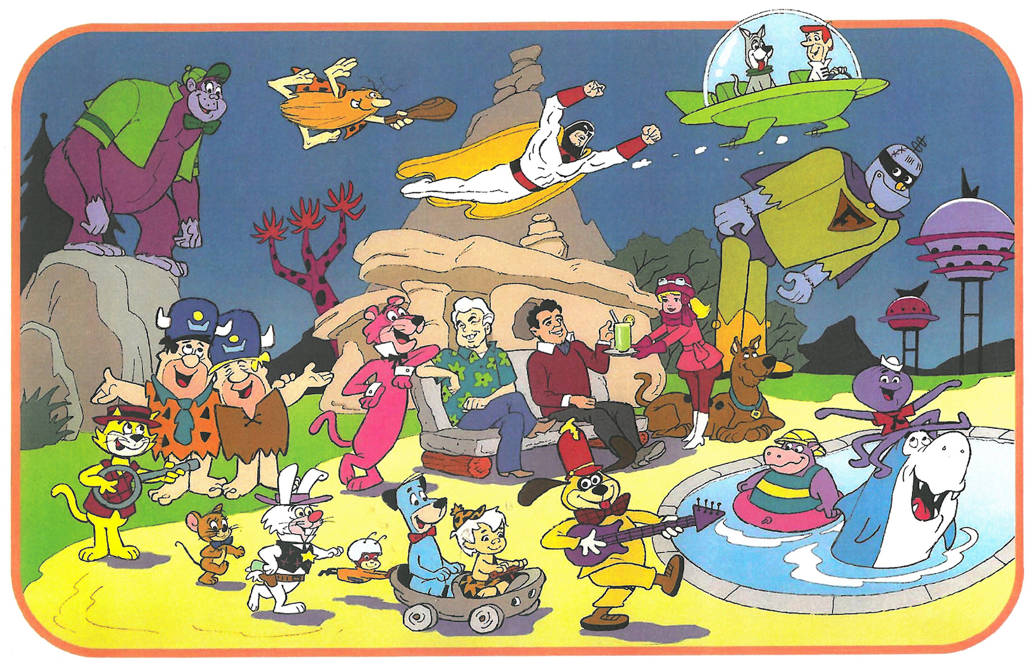 Bob Singer, “Hanna, Barbera, and Friends”, 2016. Bob Singer, "Hanna, Barbera, and Friends", 2016.