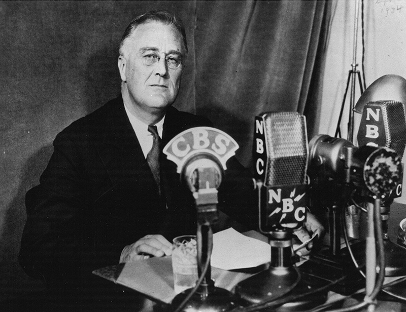 President Franklin D. Roosevelt delivering Fireside Chat, September 30, 1934 Franklin D. Roosevelt Presidential Library & Museum
