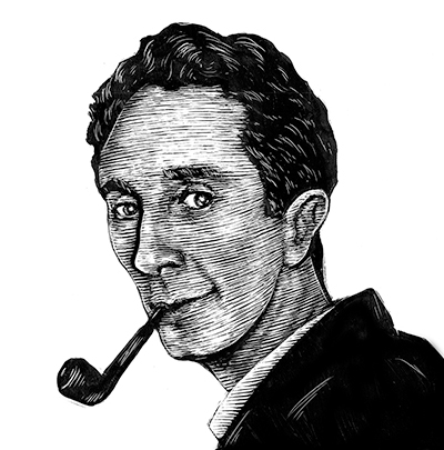 Portrait of Norman Rockwell by Bri Hermanson