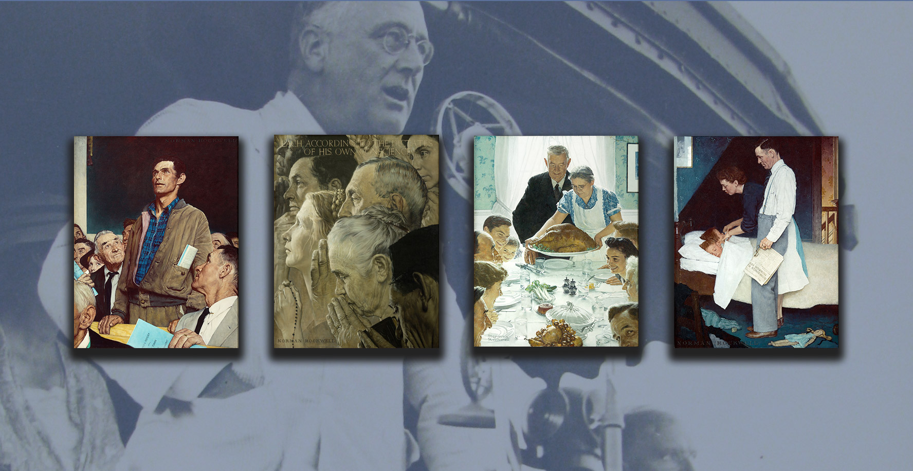 Rockwell, Roosevelt & the Four Freedoms - Timeline