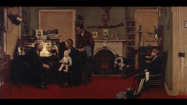Norman Rockwell Visits a Family Doctor