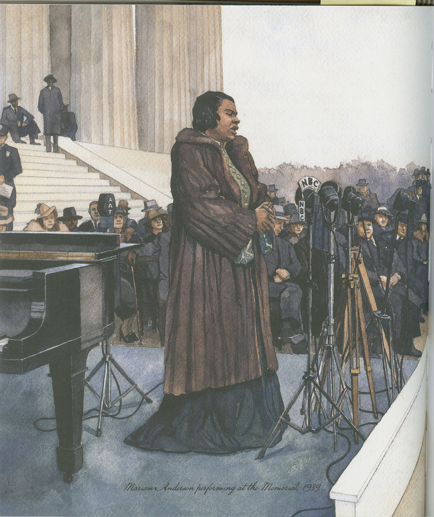 Marian Anderson Performing at the Lincoln Memorial, 1939
